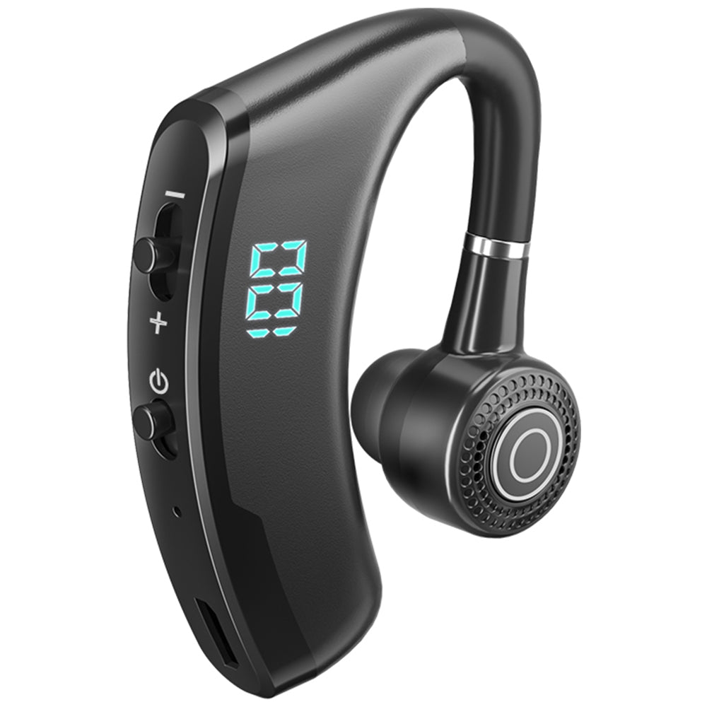 V9S Business Style Bluetooth Single Ear Headset LED Display Wireless Headphone Earphone with Battery Charging Case V9S Business Style Bluetooth Single Ear Headset LED Display Wireless Headphone Earphone with Battery Charging Case